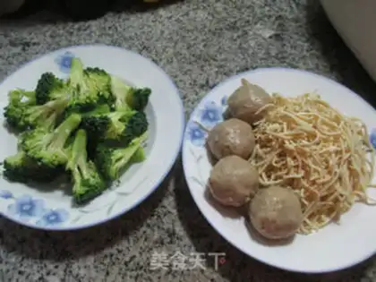 Make Beefball broccoli step 0