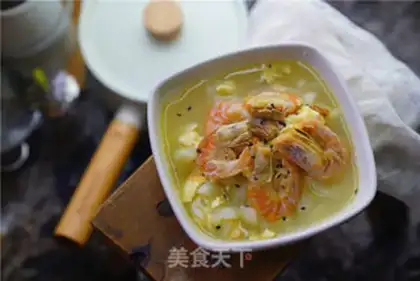 Make cucumber egg shrimp soup step 8