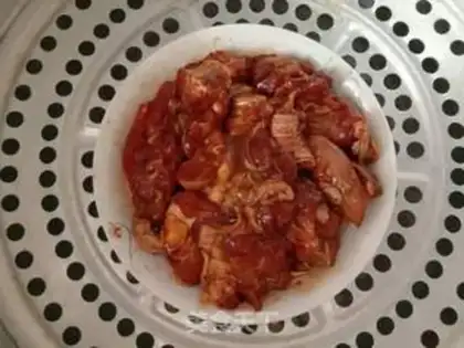 Make Fans steam chicken legs step 9