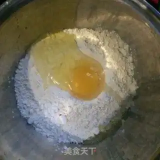 Make Egg pumpkin pancakes step 1