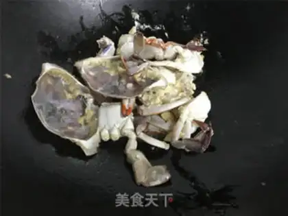 Make Pour crabs for porridge step 5