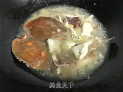 Make Pour crabs for porridge step 7