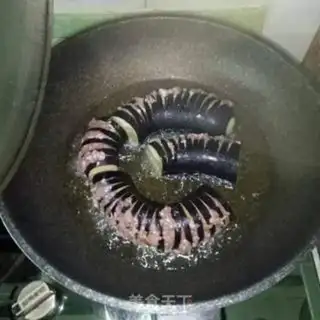 Make Spam eggplant step 4