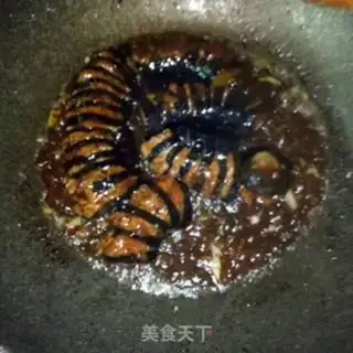 Make Spam eggplant step 8