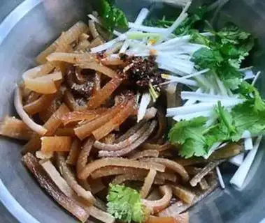 Make Spicy spicy pig skin step 7