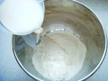 Make Goo-goo-Hoff cranberry bread step 2
