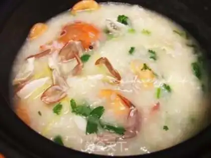 Make Crab congee step 2