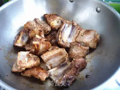 Make Monkey mushrooms burn ribs step 7