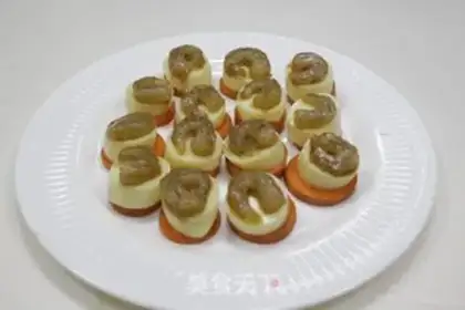 Make Japanese tofu steamed shrimp step 3