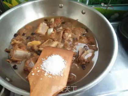 Make Monkey mushrooms burn ribs step 11