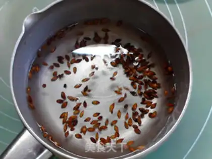 Make Three sprouts of barley tea step 1