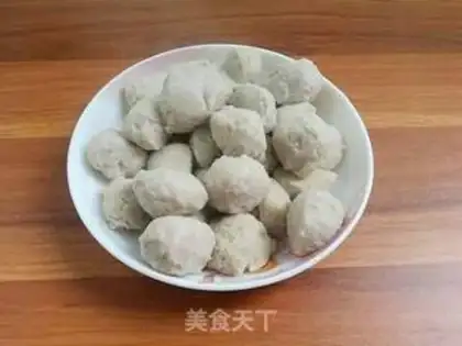 Make Fishballs for mushrooms step 5