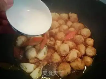 Make Fishballs for mushrooms step 9