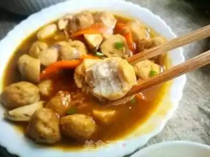 Make Fishballs for mushrooms step 10