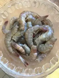 Make Home eggplant juice shrimp step 0