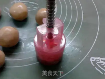 Make Milk and chestnut mooncake step 11