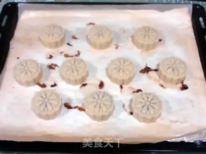 Make Milk and chestnut mooncake step 13