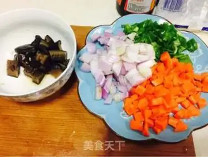 Make Five-colour cashew nut shrimp step 1