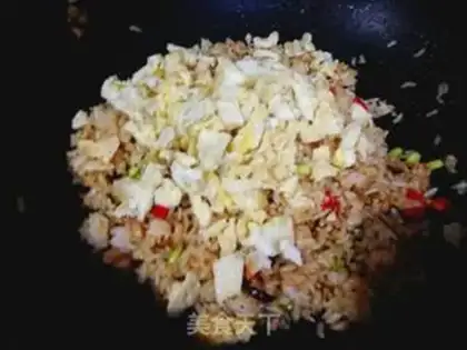 Make Frozen eggs and rice step 6
