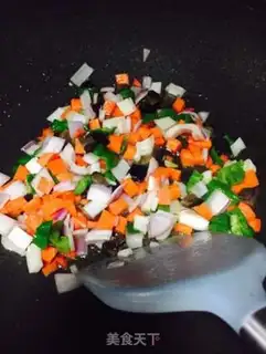 Make Five-colour cashew nut shrimp step 3