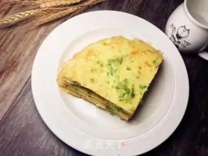 Make Porridge egg pancakes step 10