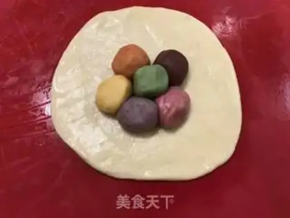 Make Rainbow souffle step 12