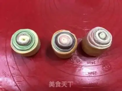 Make Rainbow souffle step 17