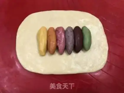 Make Rainbow souffle step 23