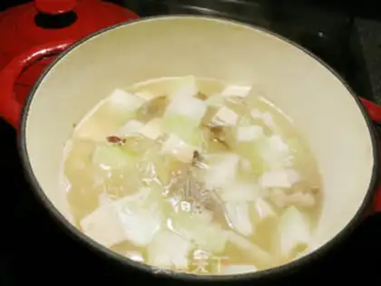 Make Pork bones, tofu soup step 4