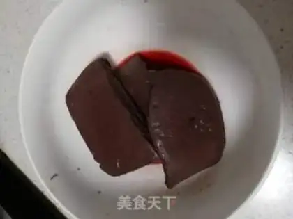 Make Goose blood melon fishball soup step 0