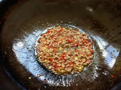 Make Precious peppers, golden mushrooms step 6