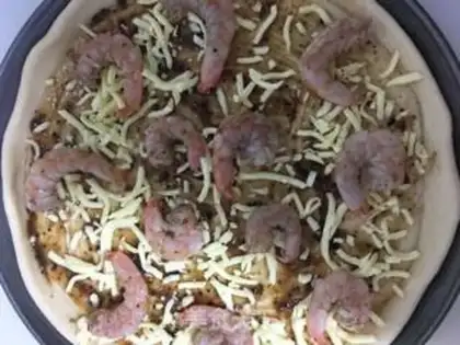 Make Shrimp pizza step 9