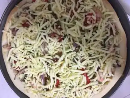Make Shrimp pizza step 10