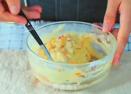 Make Shrimp pumpkin egg rings step 4