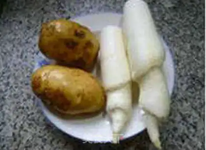 Make Burn potatoes white step 0