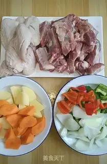 Make Three-juice chicken wing ribs step 0