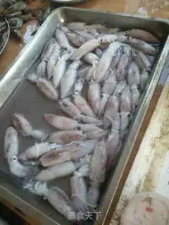 Make Spicy squid head step 1