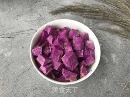 Make The purple mountain porridge step 1