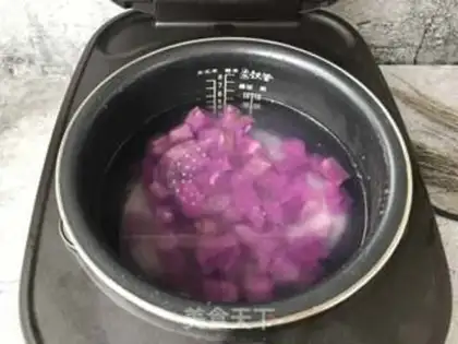 Make The purple mountain porridge step 3