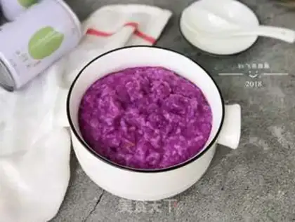 Make The purple mountain porridge step 6