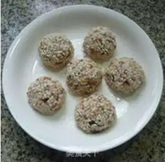 Make The rice mushroom meatballs step 8