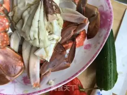 Make Crab with cucumber step 1
