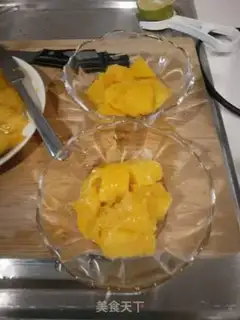 Make Coconut fruit and milk tea step 2