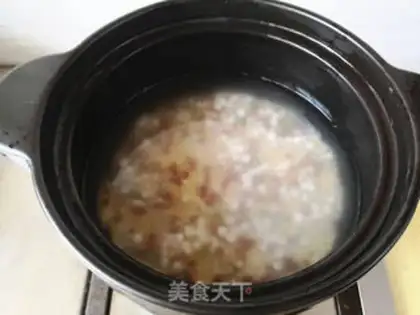 Make Red bean rice congee step 2