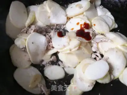 Make Pork fried white step 6