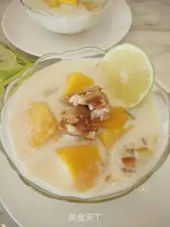 Make Coconut fruit and milk tea step 4