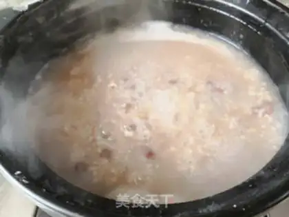 Make Red bean rice congee step 5