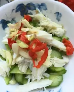 Make Crab with cucumber step 7