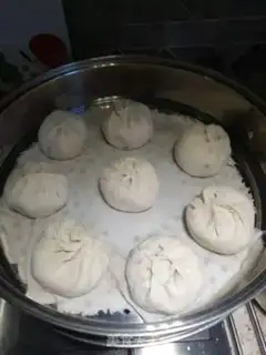 Make Porridge pork buns step 8