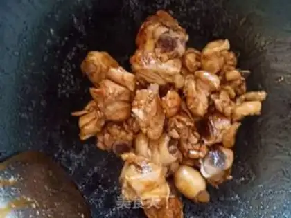 Make Yellow chicken step 5